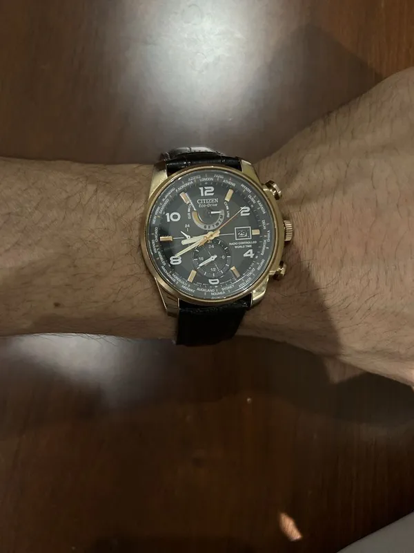 Солнечные часы Citizen Eco-Drive World Time Rose Gold — фото 5
