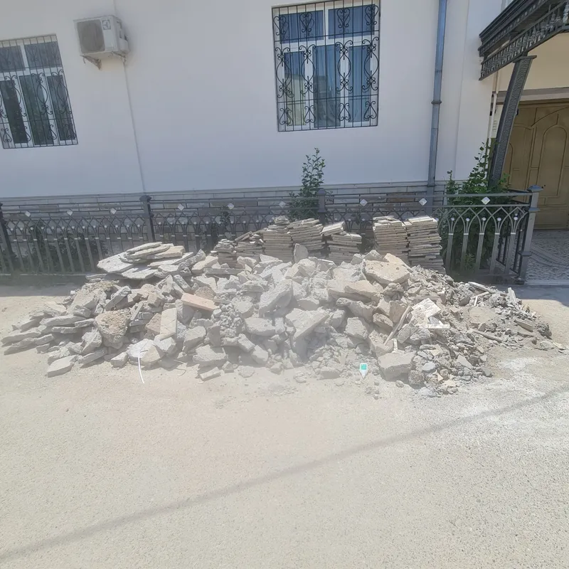 Qurilish uchun Qum, bruchatka ishlatilga, beton turba 4