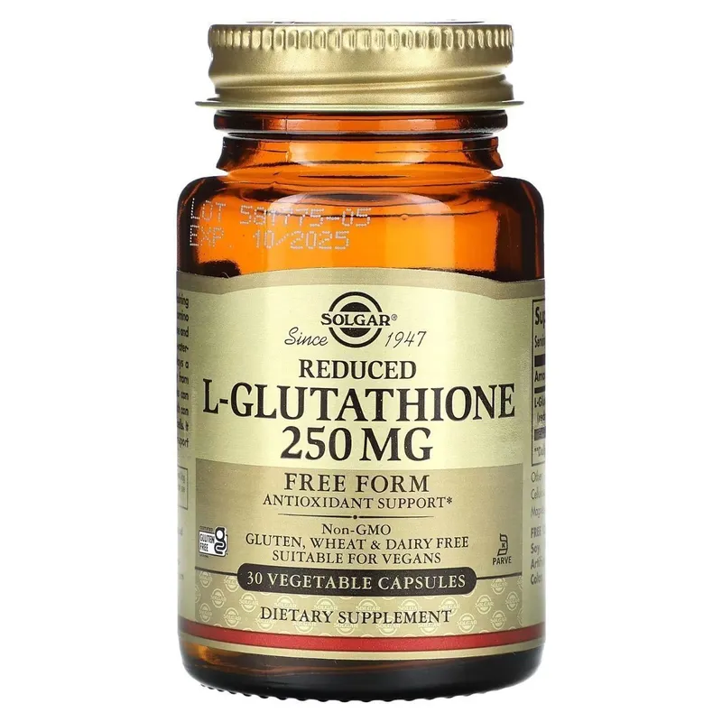L-Глутатион.L-Glutathione Solgar. 250mg.30капсул — фото 2
