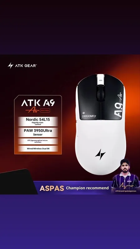 New Mouse ATK Air Shadow White Sunset Orange 1