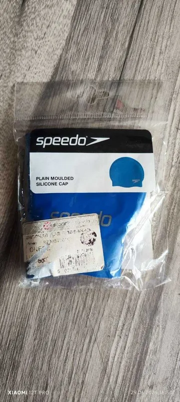 Комплект новые синие очки для плавания и шапка для плавания speedo 4