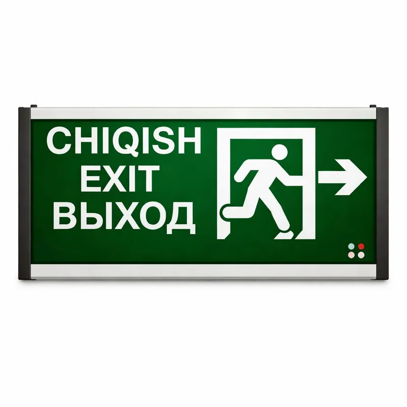 Эвакуационное световое табло «ВЫХОД / EXIT / Эвакуационное световое табло «ВЫХОД / EXIT /