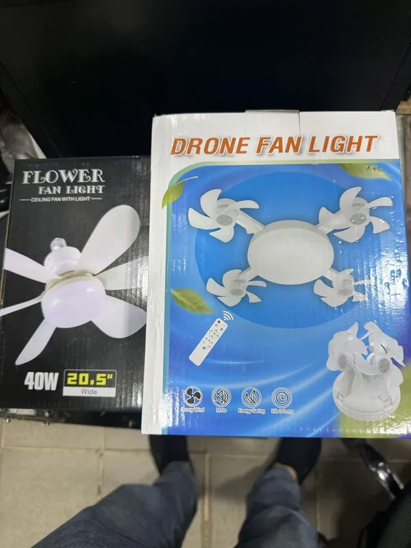 Patalok uchun patronli ledli ventilyator yangi optomga ham bor