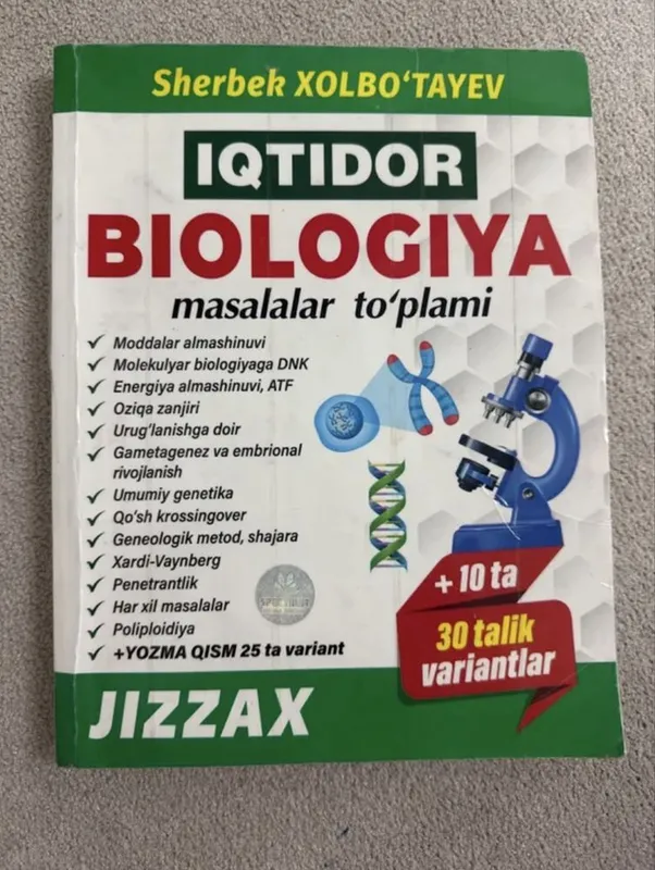 Biologiya Iqtidor masala tôplam