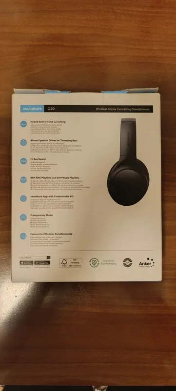 Наушники, Амермканские (оригинальный) SOUNDCORE Q20I абсалютно новы 2