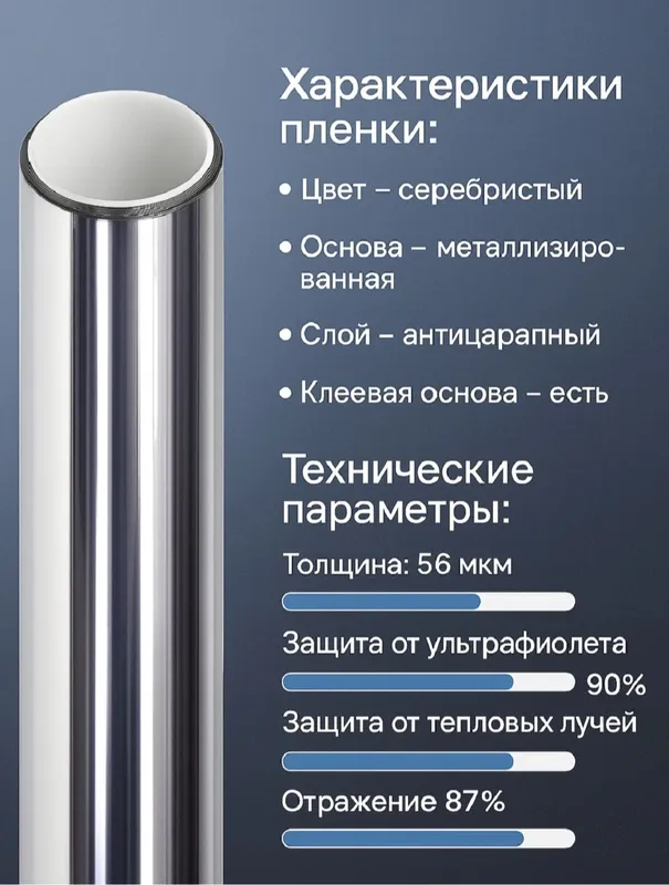 Солнцезащитная Пленка Тонировка на окна Bin — фото 6