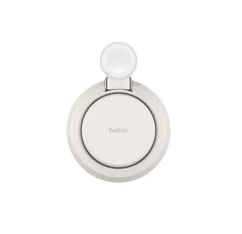 ( Беспроводное ЗУ BELKIN 25W Qi2 3-in-1 Wireless Charging Stand Sand — фото 2