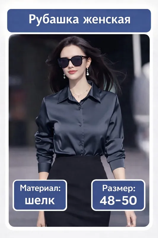 Рубашка шелковая