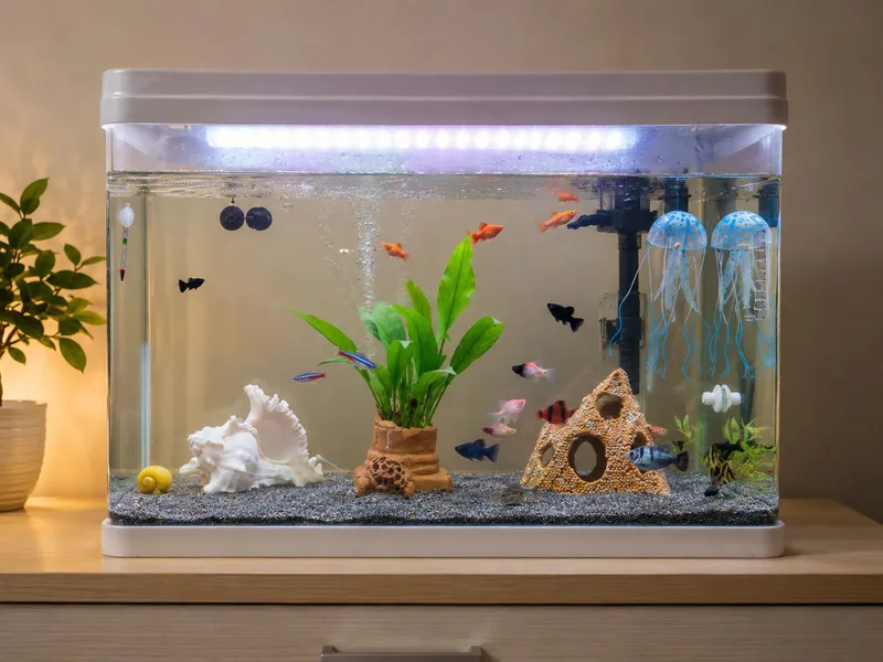 Uskunali 55 litrli akvarium 1