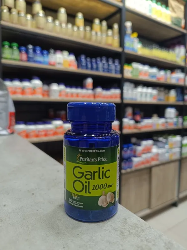 Puritan's pride garlic oil 1000 mg 100 softgels