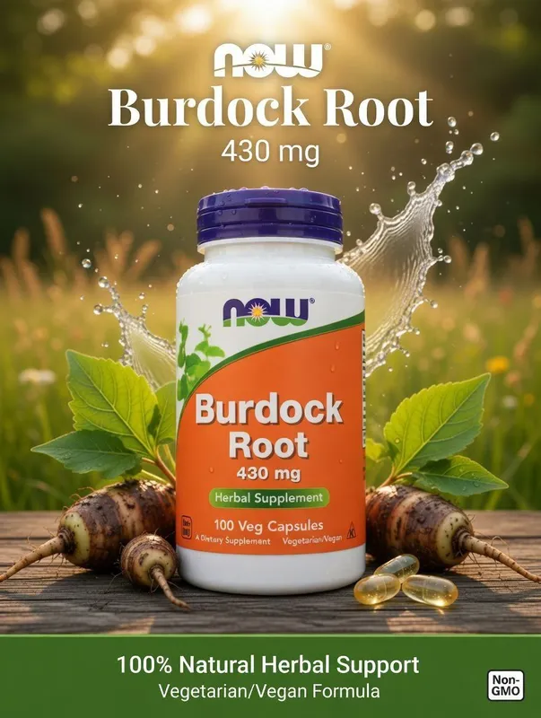 Burdock Root , Корень лопуха 430 mg — очищение, детокс и здоровье изну