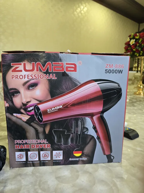 Zumba ZM-886 — Профессиональный фен для волос, 5000w
