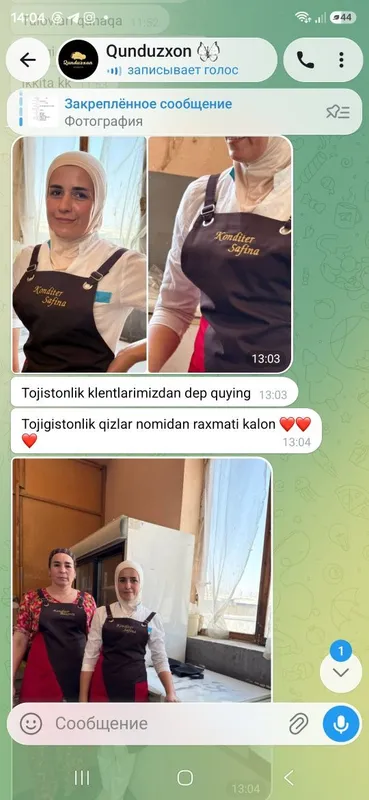 Ошпаз кийимлари в наличии 2