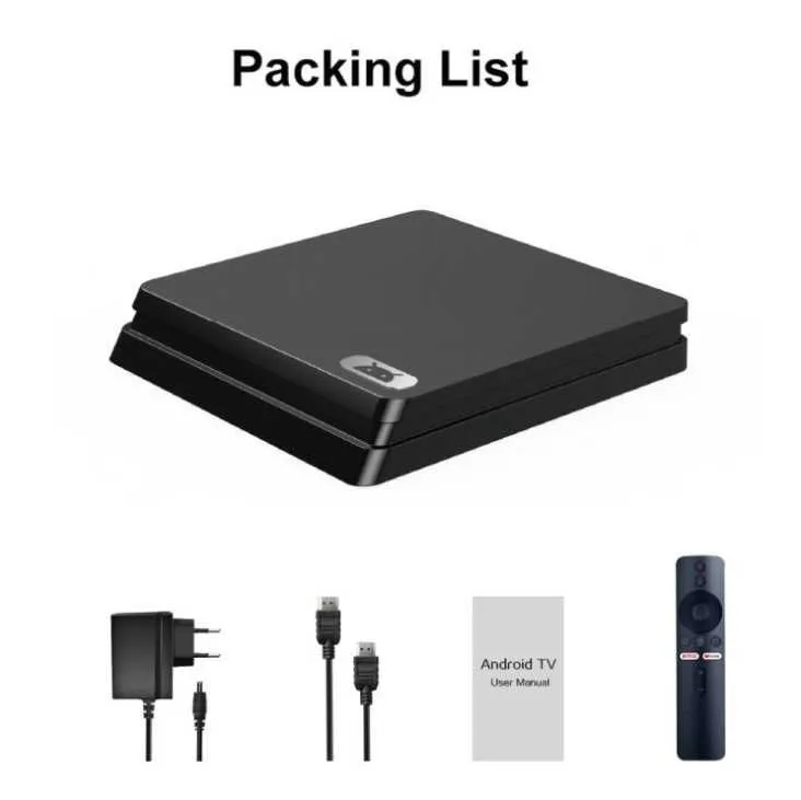 i96m4 atv box HD 4k Android TV, пульт с голосовым управлением — фото 1