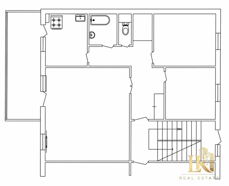 4 xonali kvartira sotiladi, 93 m², 2/5, taʼmirsiz (Yashnobod tumani, moʻljal: Risoviy bozor)