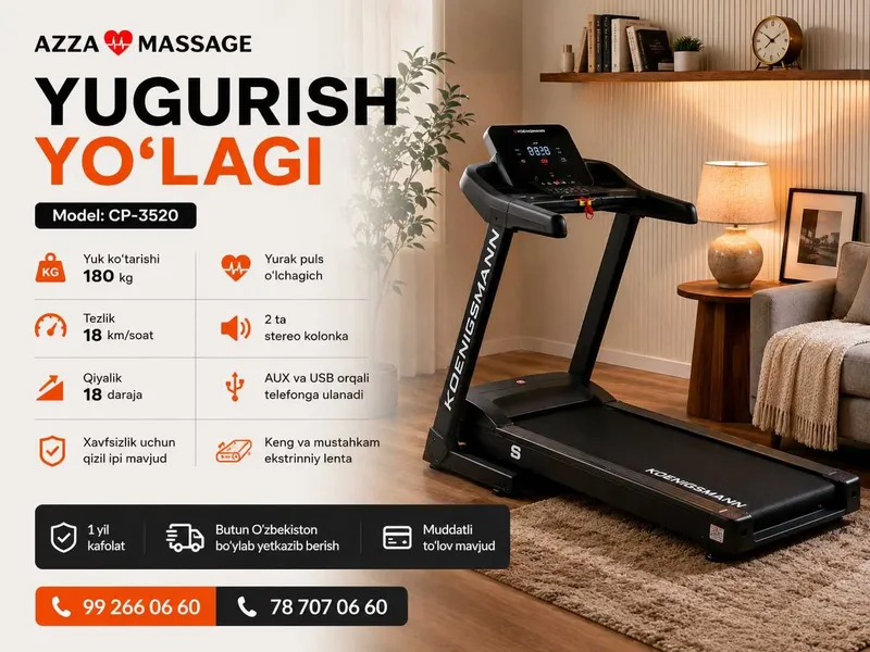 Uyingizda yugurish yo'lagi bilan o'z fitness zalingizni yarating 1