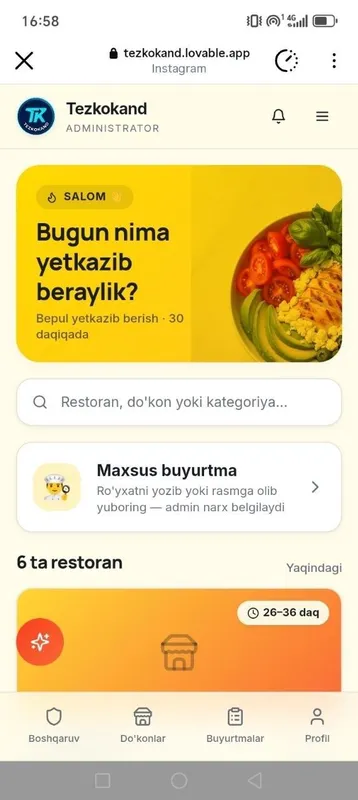 Tayyor delivery biznes ilovasi sotiladi tezkokand Tayyor delivery biznes ilovasi sotiladi tezkokand