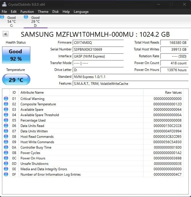 SAMSUNG 1tb NVME ssd в отличном состоянии — фото 1