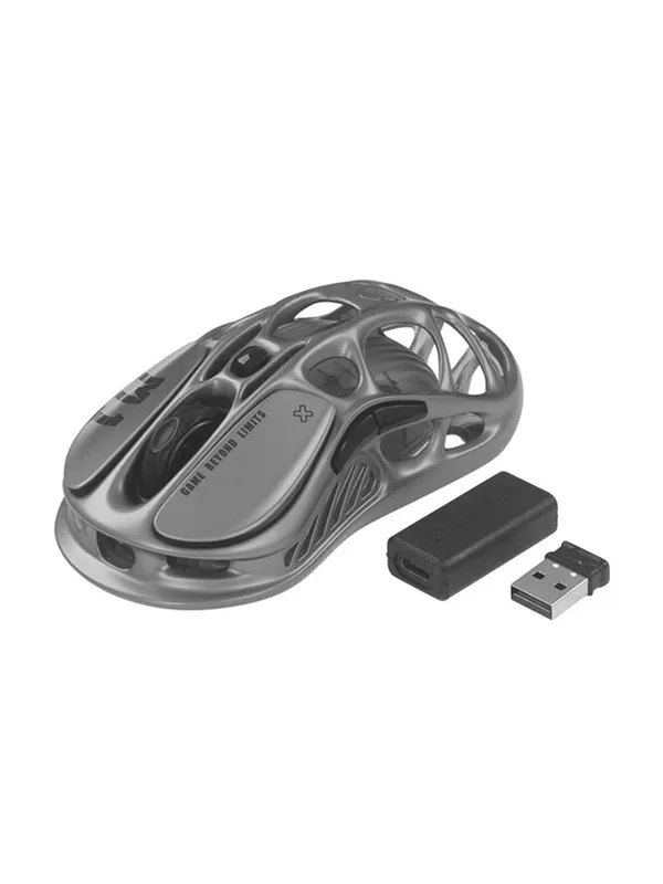 Игровая беспроводная мышь GravaStar Mercury M1 Pro, BT/WL/USB-A, RGB, Gunmetal Gray — фото 7
