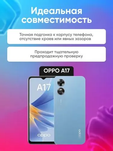 OPPO A17 uchun yig‘ilgan displey, qora 2