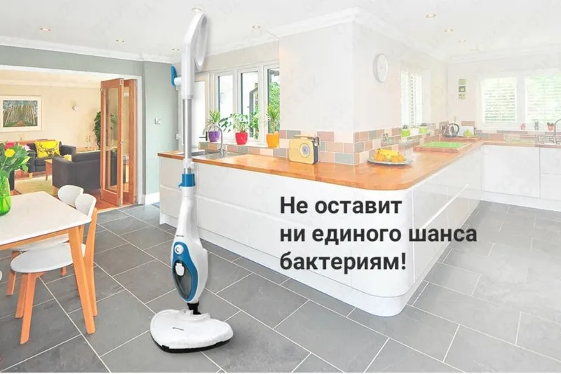 Супер паровая швабра + пароочиститель от KITFORT 1 Супер паровая швабра + пароочиститель от KITFORT 1