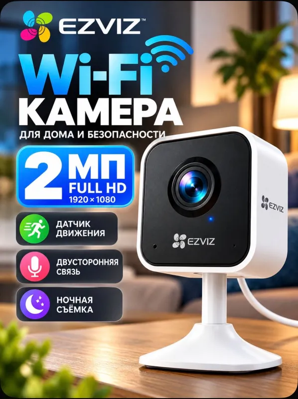 Kvartira uchun Wi‑Fi videokuzatuv, Full HD 1080p 1 Kvartira uchun Wi‑Fi videokuzatuv, Full HD 1080p 1