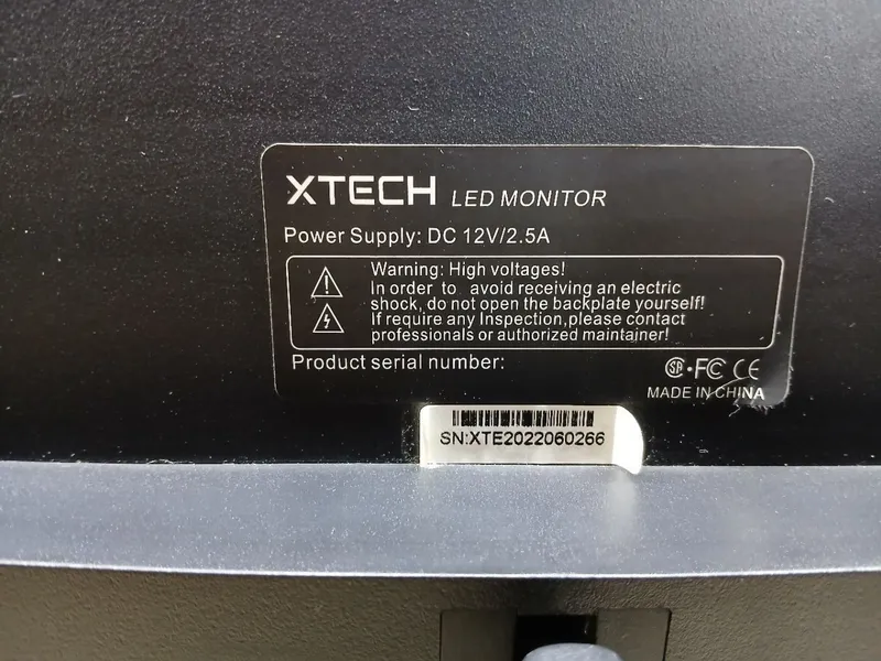 Монитор XTECH 24" 165Hz IPS Комплект: блок питания, коробка, HDMI — фото 3