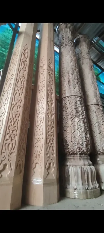 Milliy ustunlar tayyorlash hizmati yogʻoch ustunlar naqshli ustunlar 6