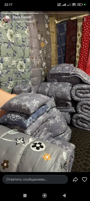 matras o'rin ko'rpa yostiq komplekt 3 ta narsa