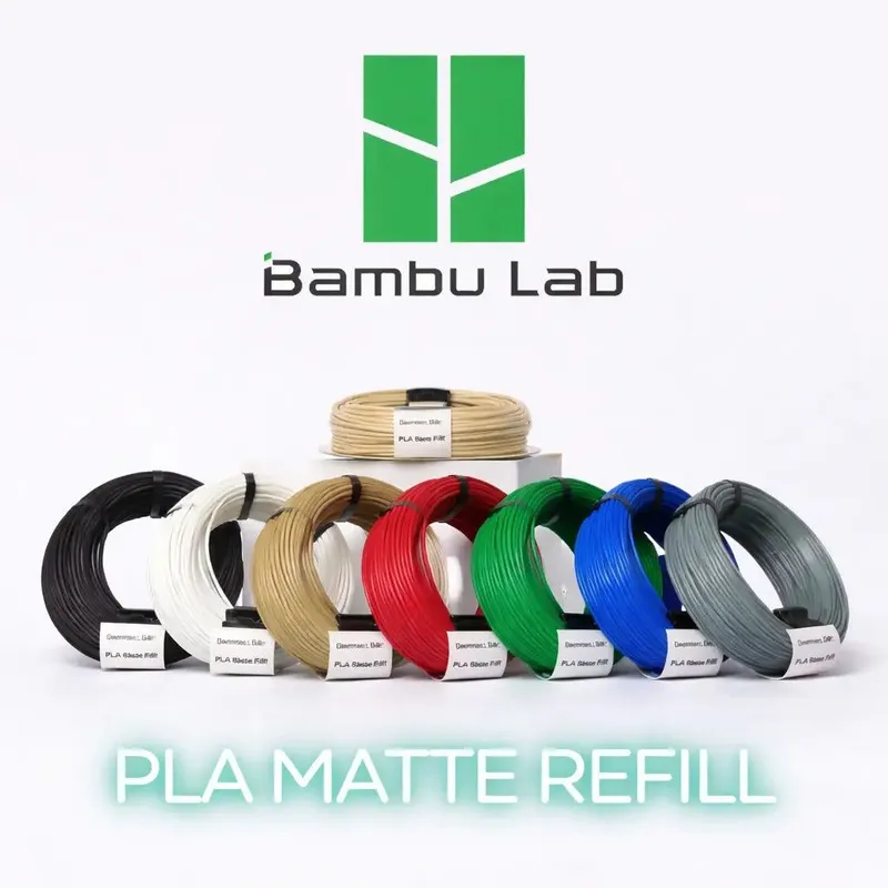 Пластик Bambu Lab PLA Matte (Refill, с RFID чипом)