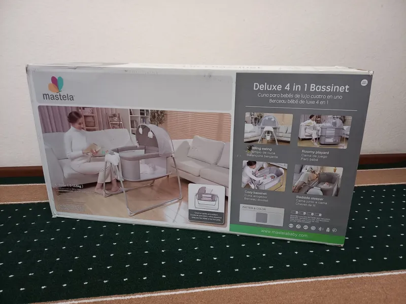 "Deluxe 4 in 1 Bassinet" beshik-karavot 4 "Deluxe 4 in 1 Bassinet" beshik-karavot 4