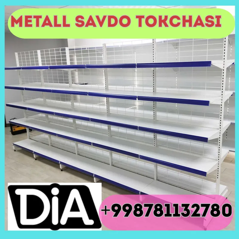 Стеллаж металлический торговый, polkalar savdo tokcha