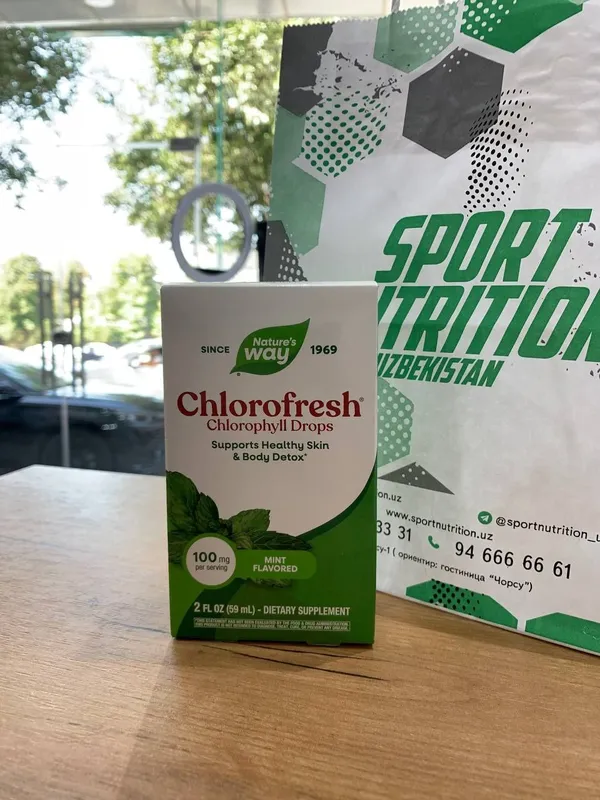 Nature's Way Chlorofresh Drops 100 мг (мятный вкус) 59 мл