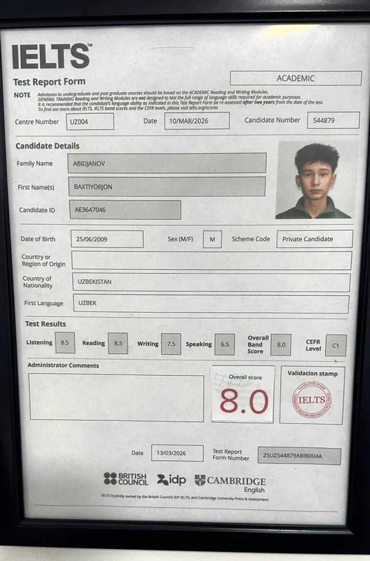 IELTS 8.5 STUDENT /General English, Cefr, Speaking, Individual lessons 3 IELTS 8.5 STUDENT /General English, Cefr, Speaking, Individual lessons 3