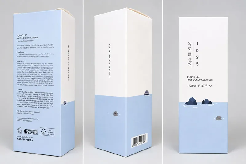 1025 Dokdo Cleanser 150ml Yuz yuvish geli (Koreya)