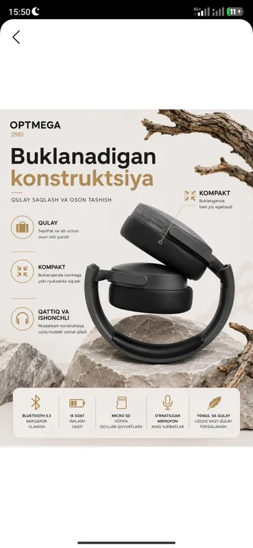 Simsiz va simli Bluetooth quloqchin 3 Simsiz va simli Bluetooth quloqchin 3