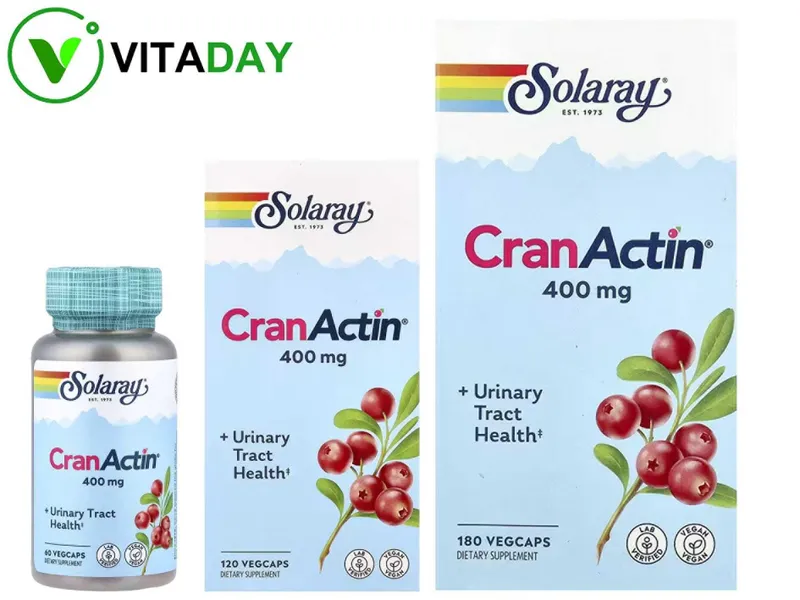 Solaray CranActin 60 растительных капсул 1