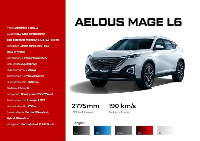 Dongfeng Mage L 6 4 Dongfeng Mage L 6 4
