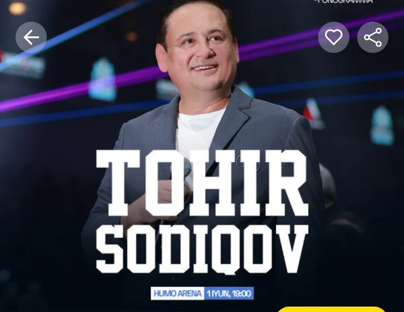 Toxir Sodiqov Bilet Sotiladi