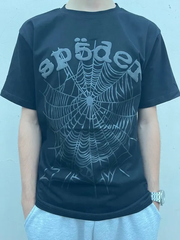 Sp5der Black T-Shirt Футболка (Бесплатная доставка) Sp5der Black T-Shirt Футболка (Бесплатная доставка)