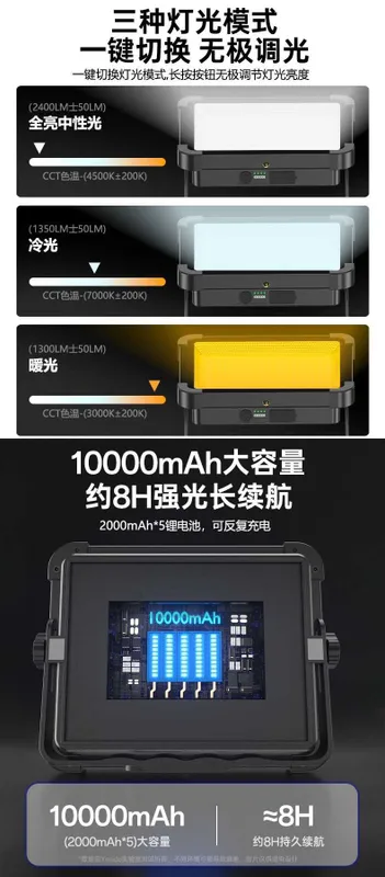 Yesido DH17 LED Светодиодный прожектор с Аккумулятором 10000mAh PD30W — фото 3 Yesido DH17 LED Светодиодный прожектор с Аккумулятором 10000mAh PD30W — фото 3