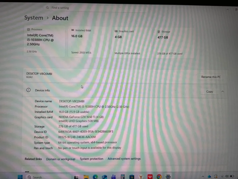 Lenovo Legion 5 i5/10 gtx 1650 4