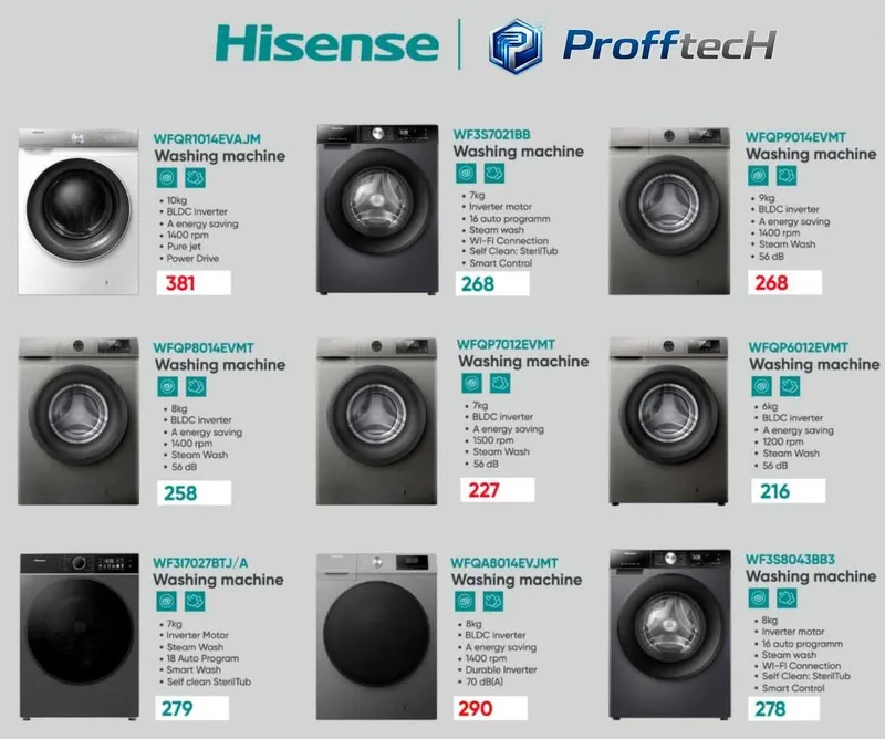 Стиральная машина HISENSE Кир машина есть все модели — фото 1