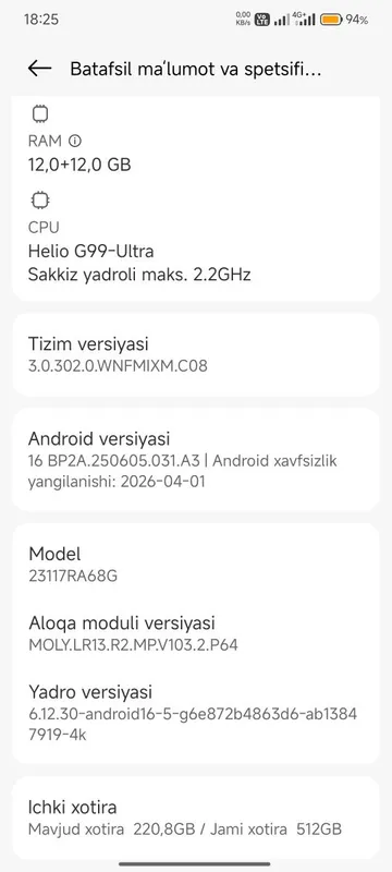 Redmi not 13 pro 512/12+12 4 Redmi not 13 pro 512/12+12 4