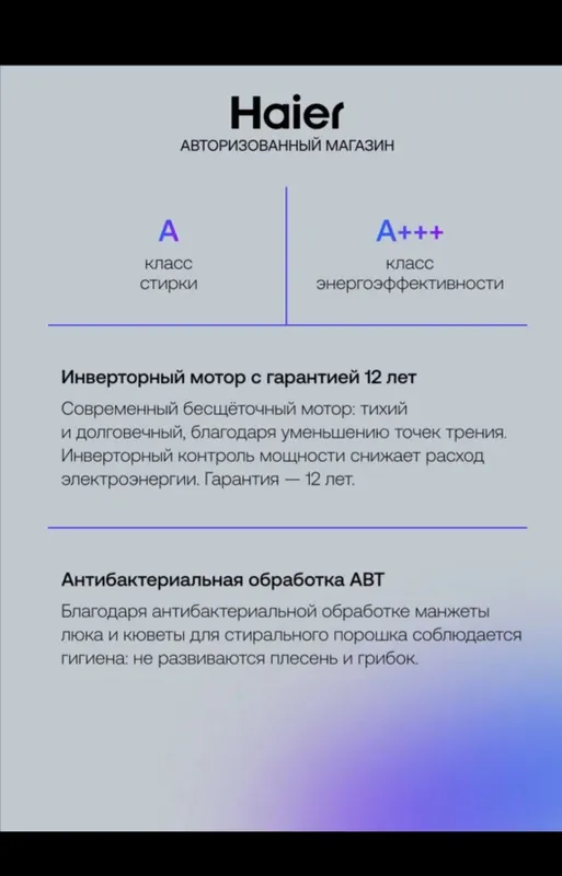 Стиральные машина Haier — фото 4