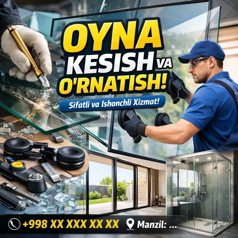 Oyna kesamiz ustanovka qilamz