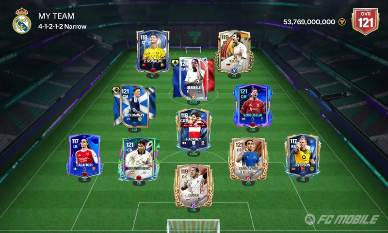 Fifa mobile Accaunt sotiladi 121 OVR 1 Fifa mobile Accaunt sotiladi 121 OVR 1