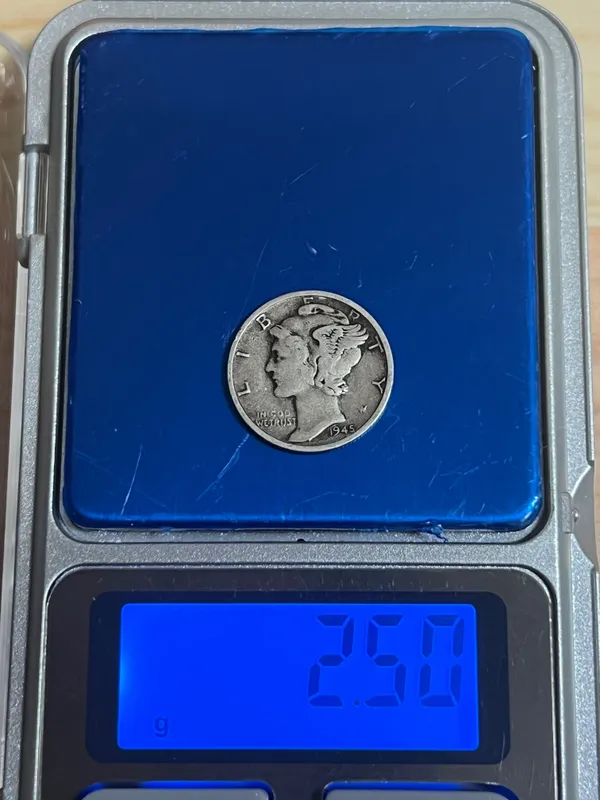 Mercury dime S серебро — фото 2