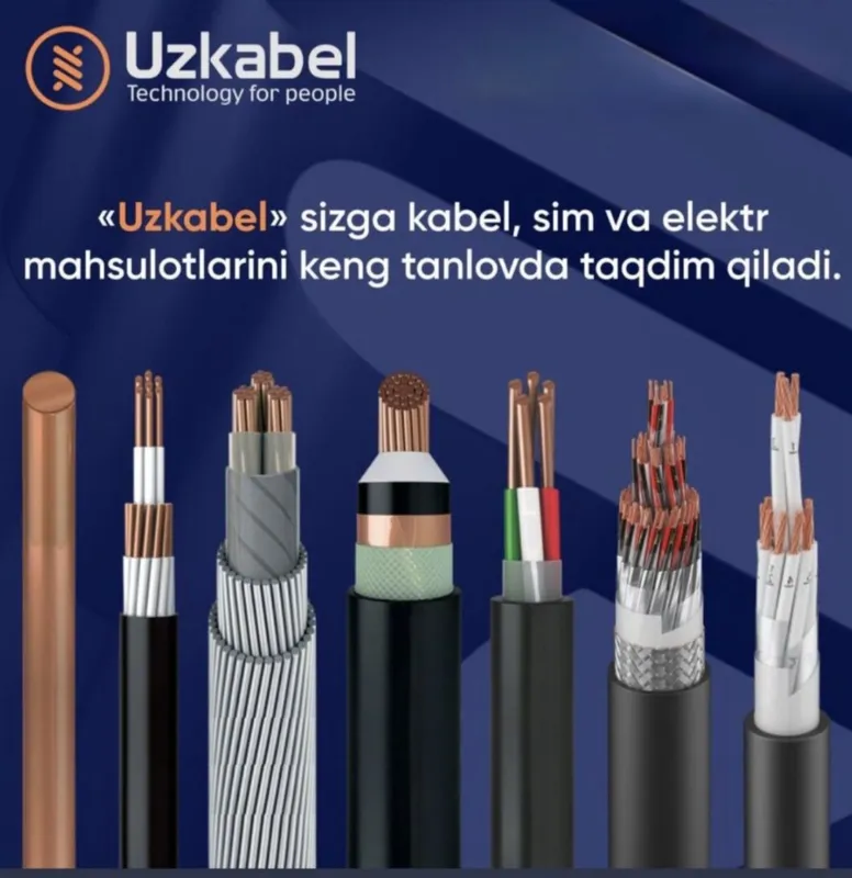Kabel Uzkabel mahsulotlari bor yetkazib beramiz 6500 sum 1 m 1 Kabel Uzkabel mahsulotlari bor yetkazib beramiz 6500 sum 1 m 1