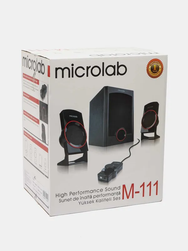Microlab M-111 # 12W RMS (3*2+6W) 2 Microlab M-111 # 12W RMS (3*2+6W) 2
